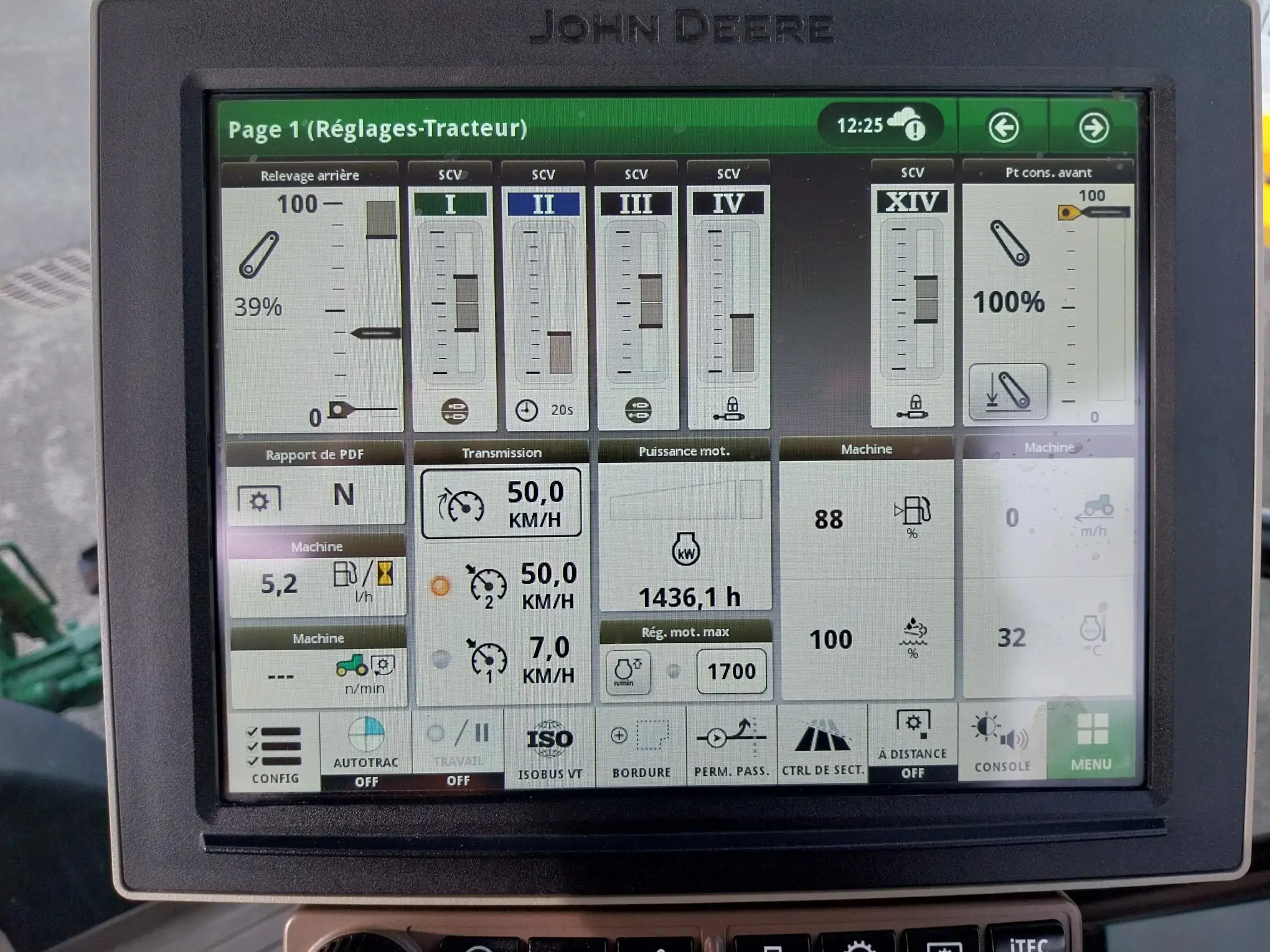 Image JOHN DEERE 6R250 (4)PG+/CE 2 ANS 1500H