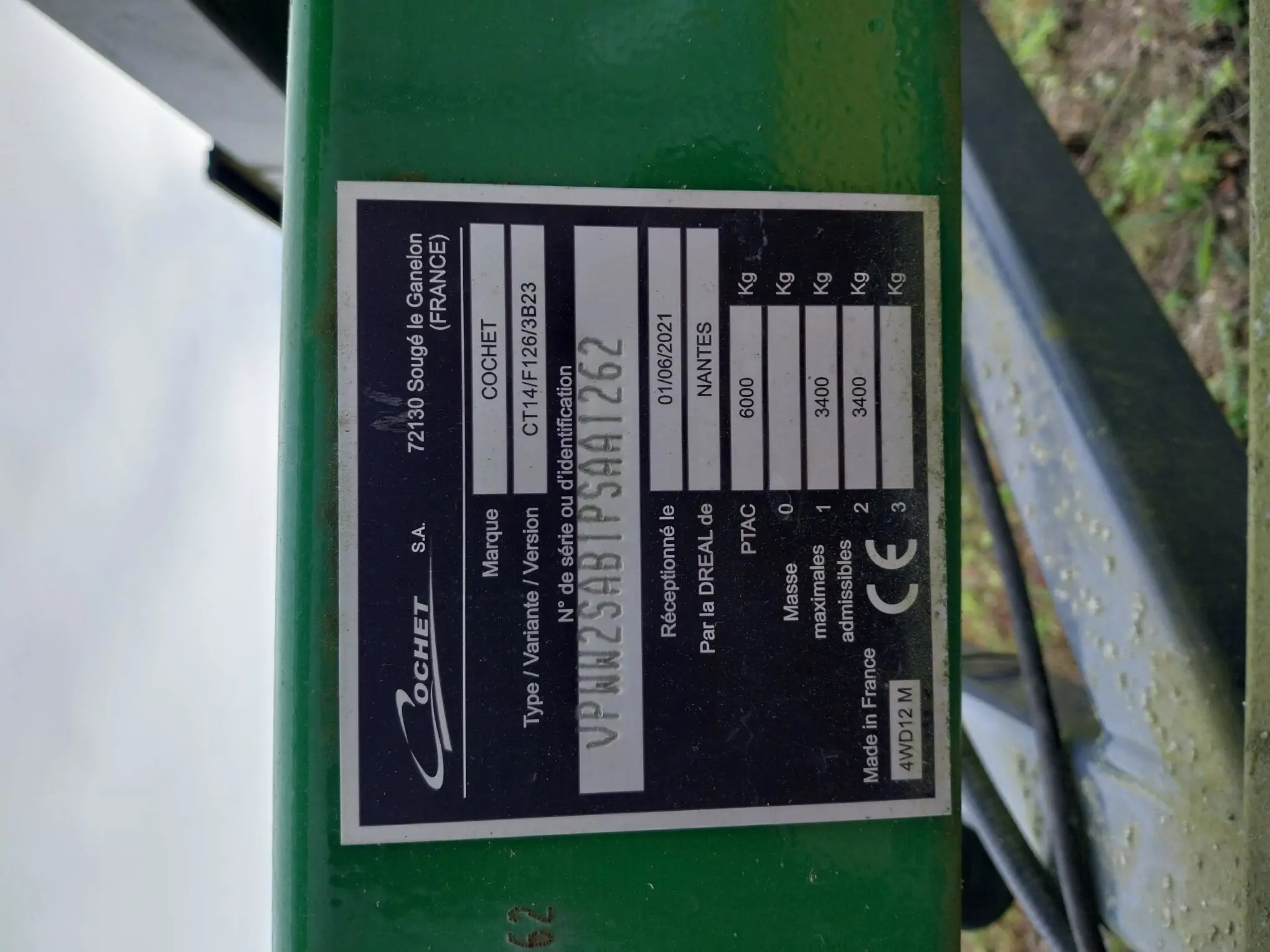 Image COCHET CHARIOT COUPE 12M20