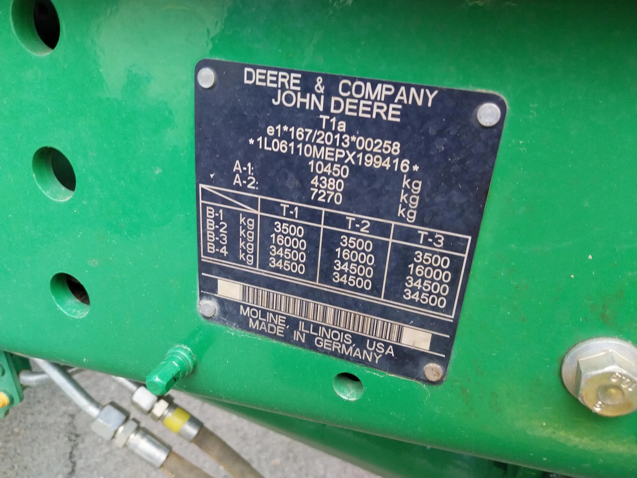 Image JOHN DEERE 6110M (4)PG+/CE 2ANS 1500H