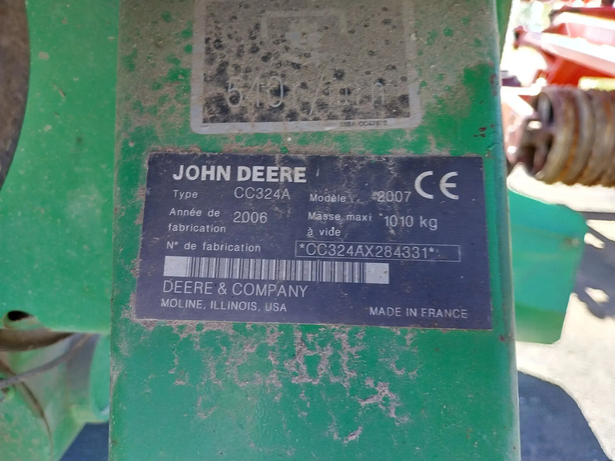 Image JOHN DEERE FAUCHEUSE CONDIT. JOHN DEERE 3