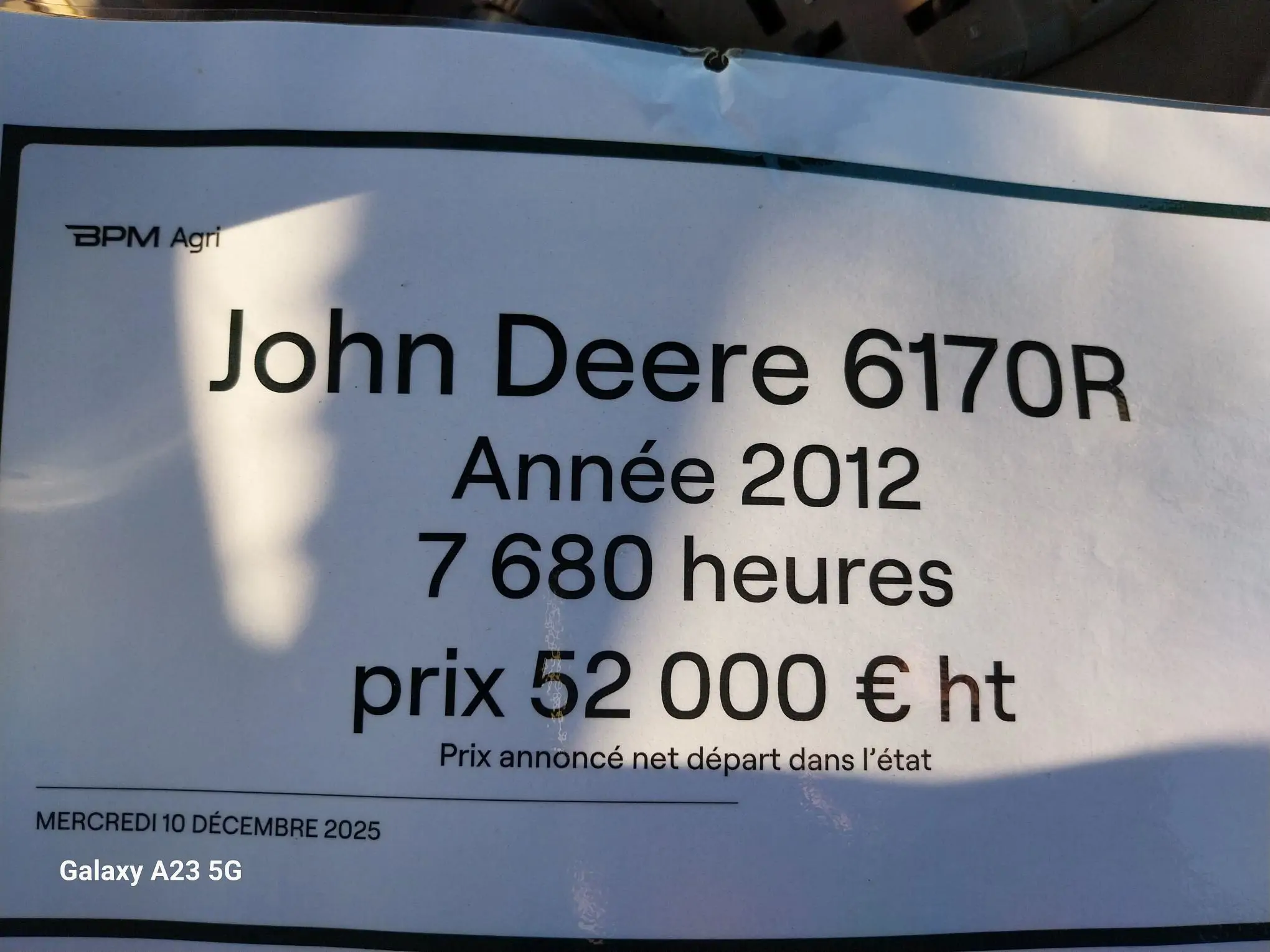 Image JOHN DEERE 6170R