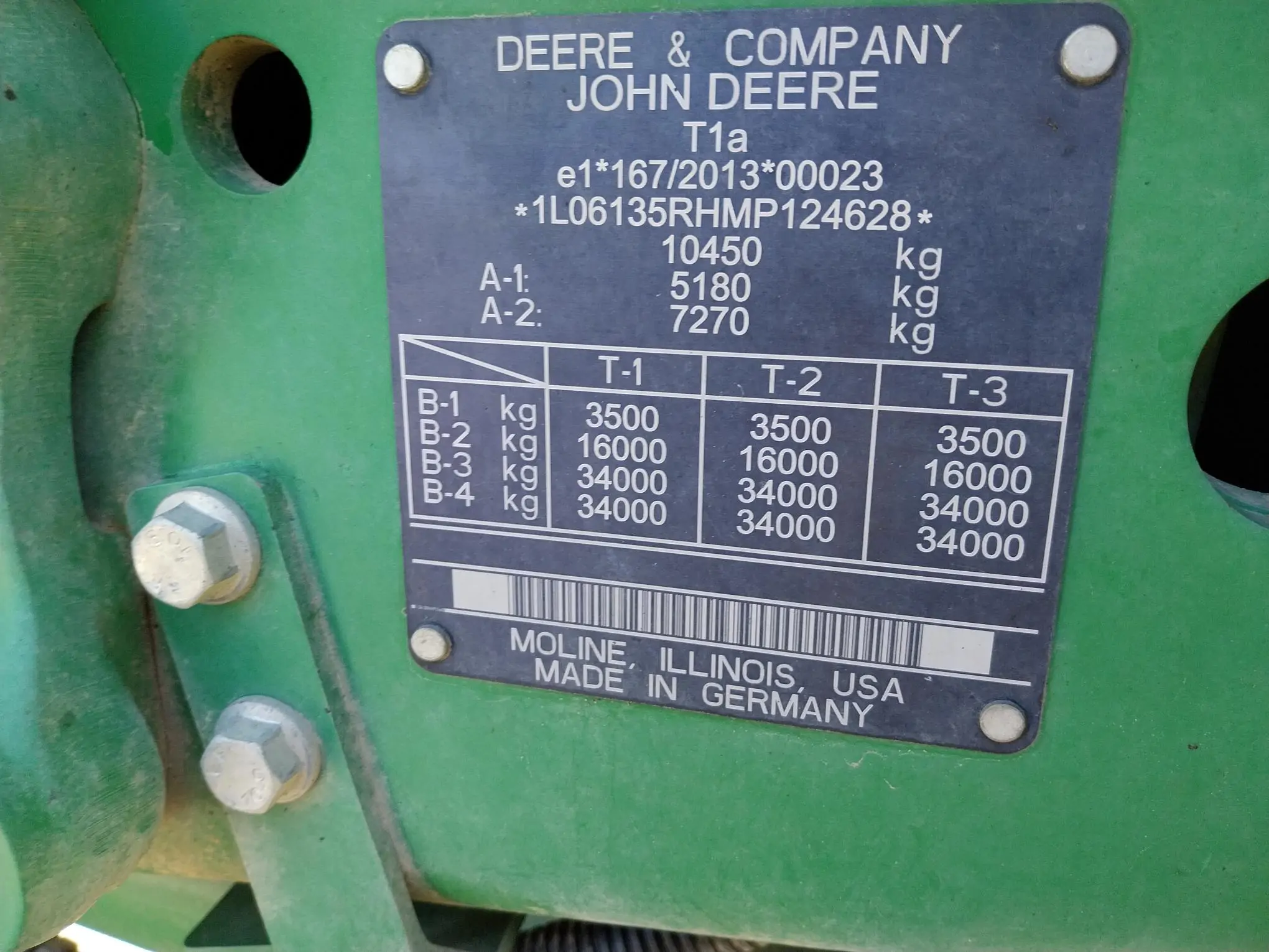 Image JOHN DEERE TR JD 6135R AP