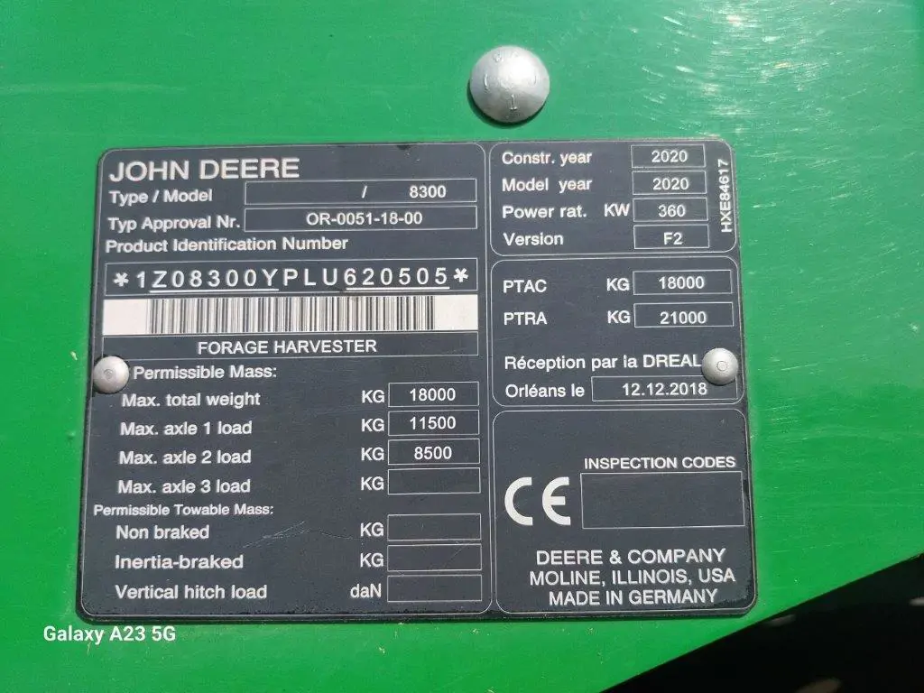 Image JOHN DEERE 8300