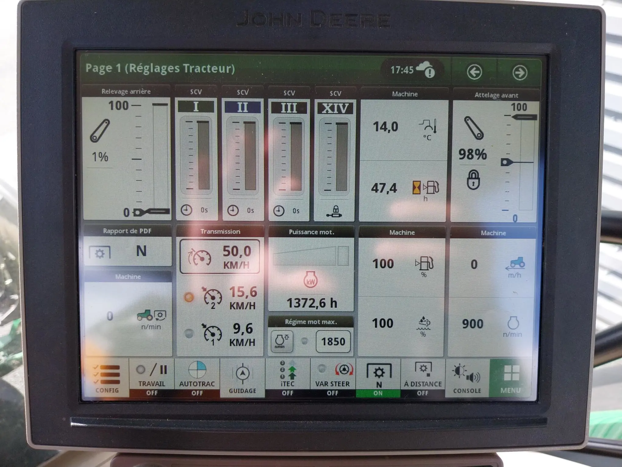 Image JOHN DEERE 6195R PG+ 3A 1500H  PTF