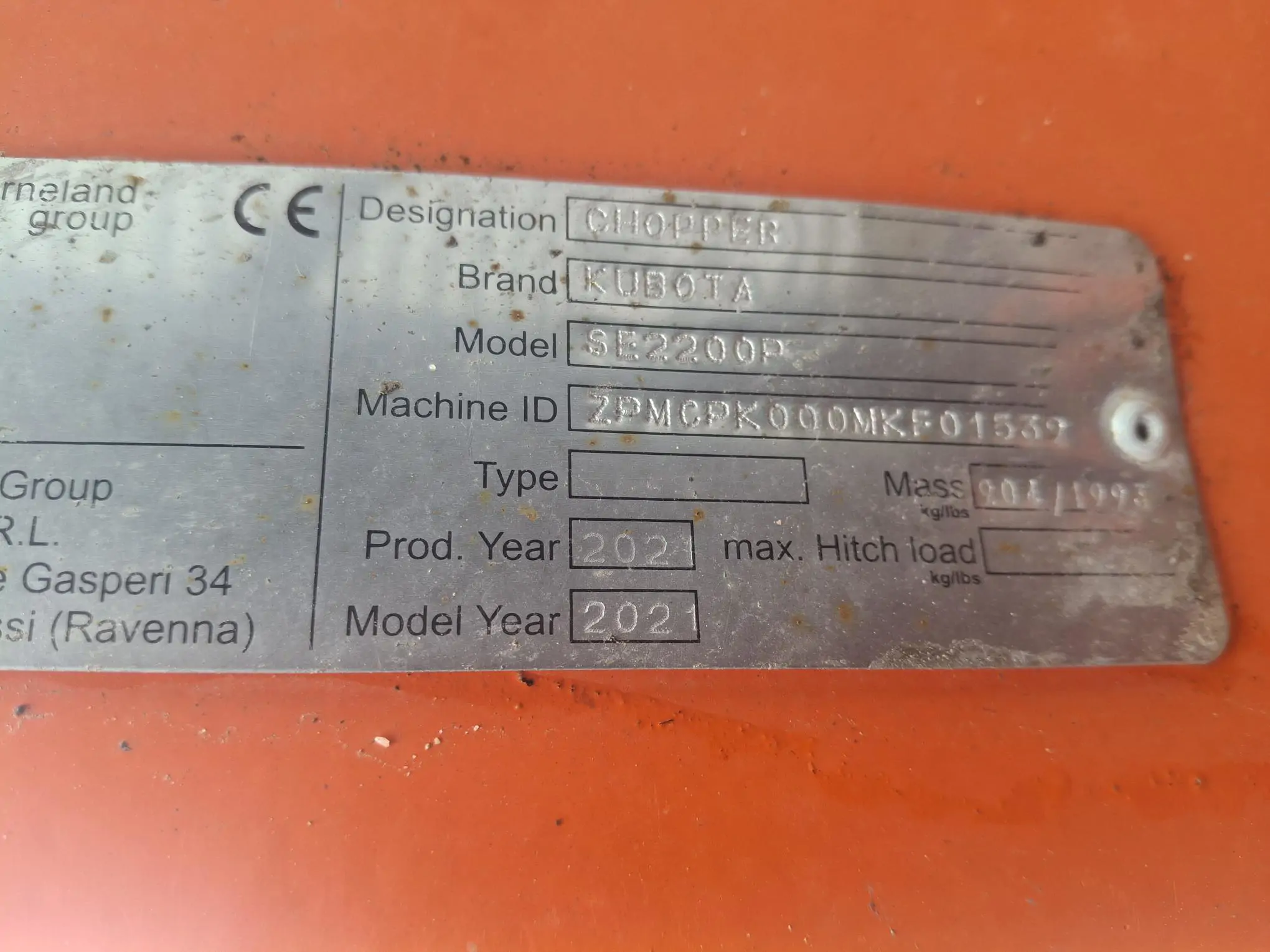 Image KUBOTA SE2200P