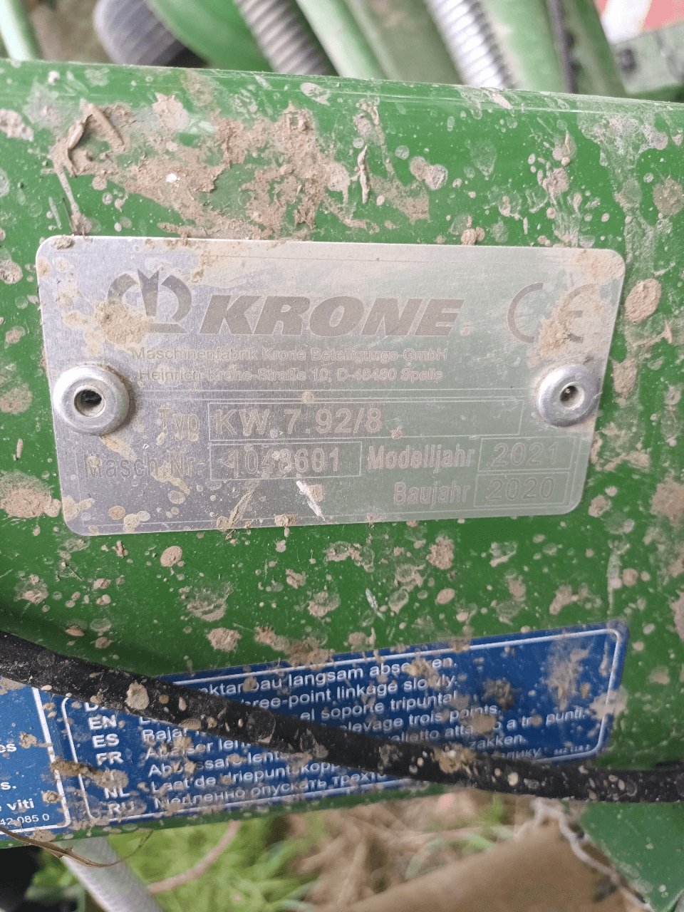 Image KRONE FANEUR KRONE 7.92/8