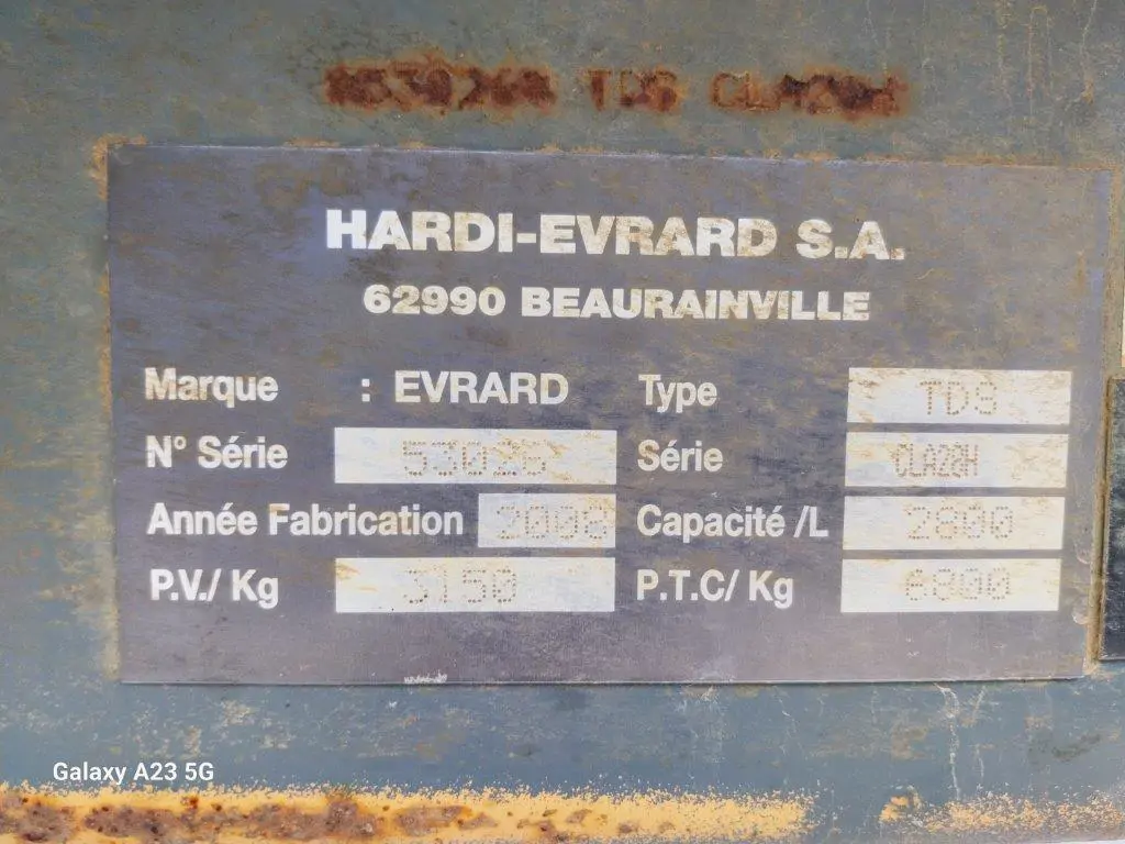 Image EVRARD PULVE TRAINE