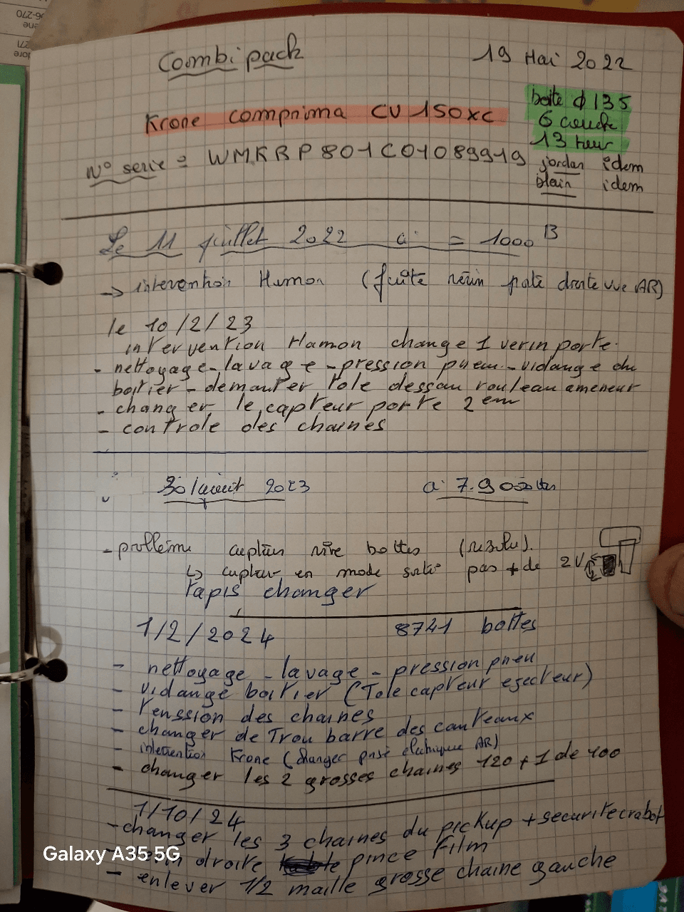 Image KRONE PRESSE ENRUBANNEUSE CV 150XC+