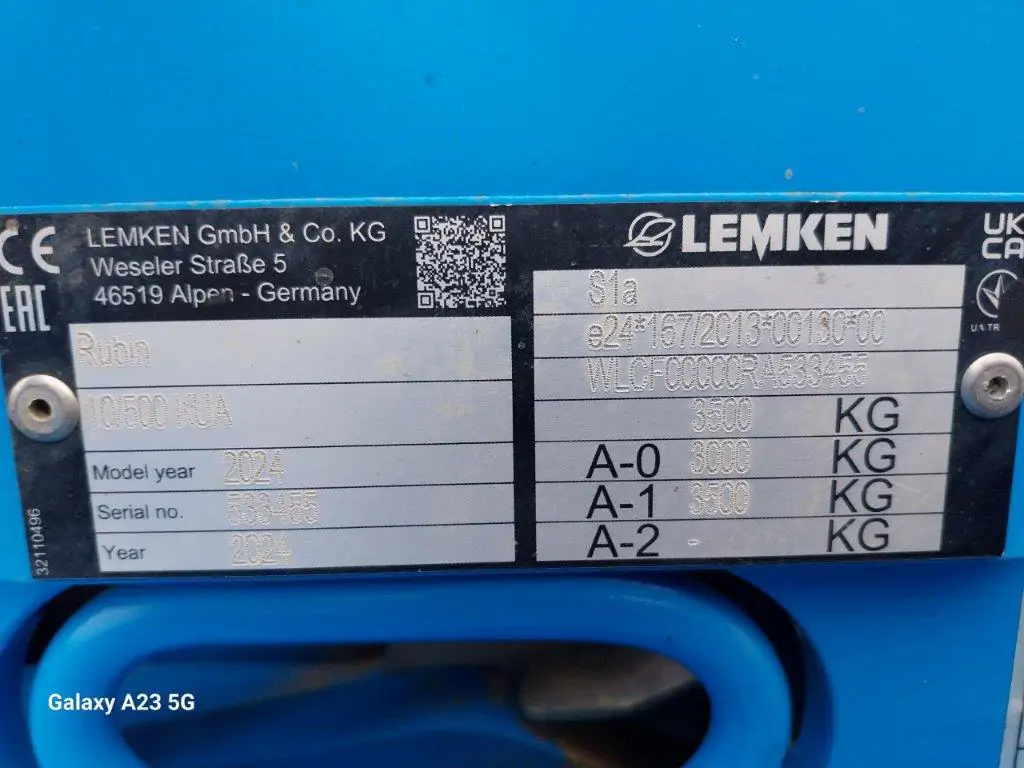 Image LEMKEN DECHAUMEUR RUBIN 10 LEMKEN OCC