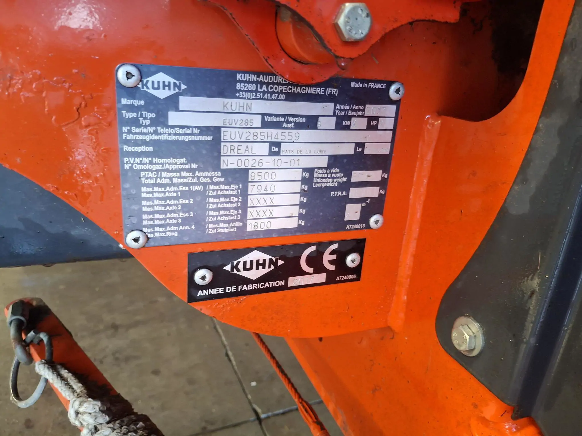 Image KUHN MELANGEUSE OCC PROFILE 1880