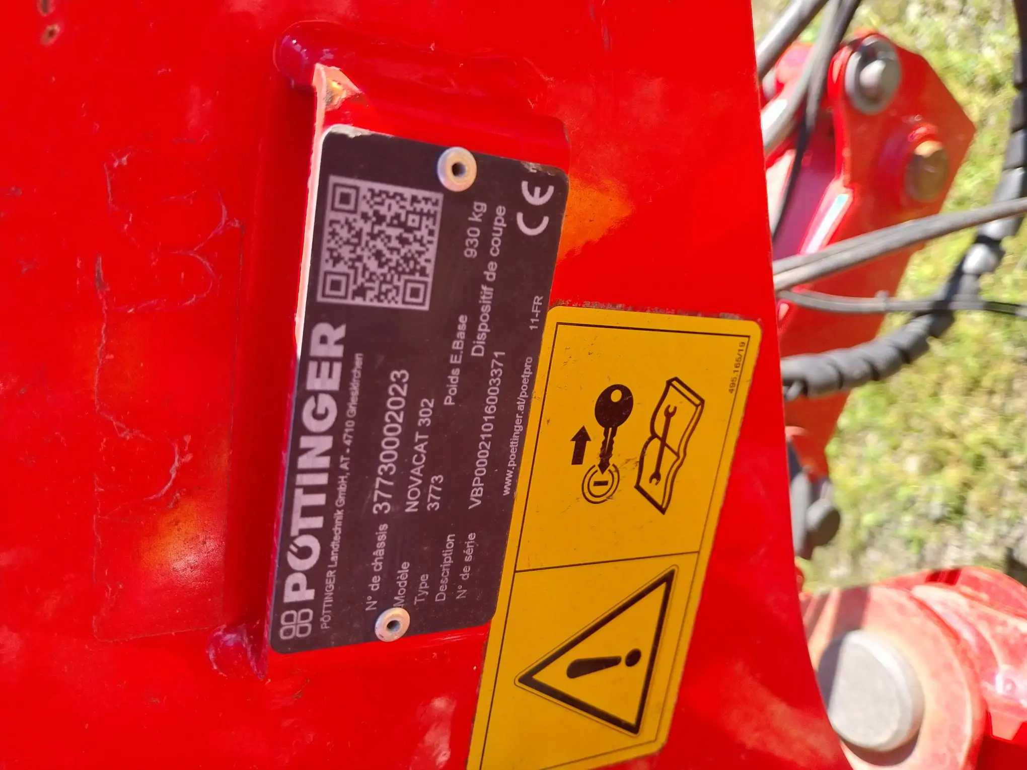 Image POTTINGER FAUCHEUSE NOVACAT 302