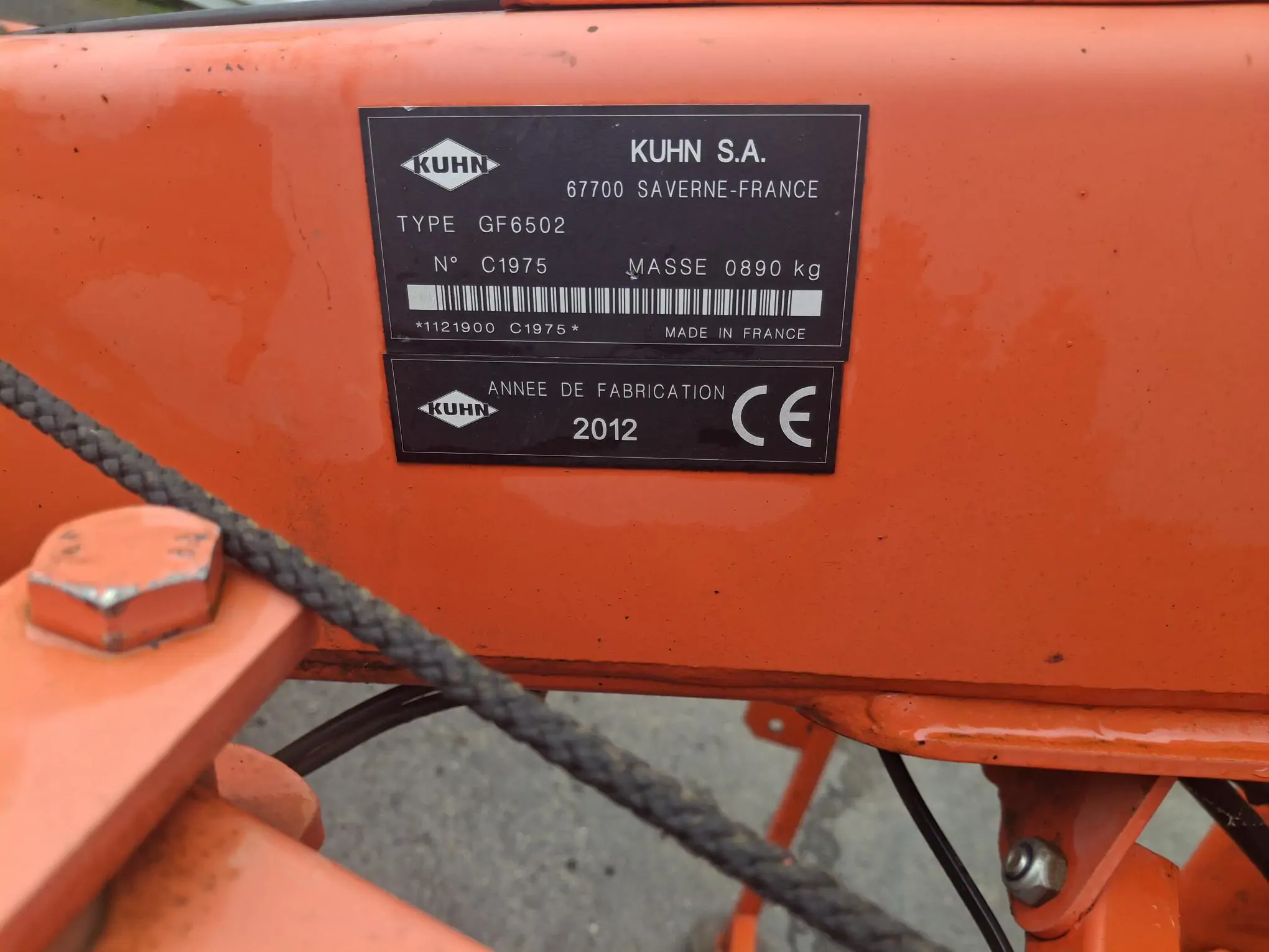 Image KUHN FANEUR KUHN GF 6502