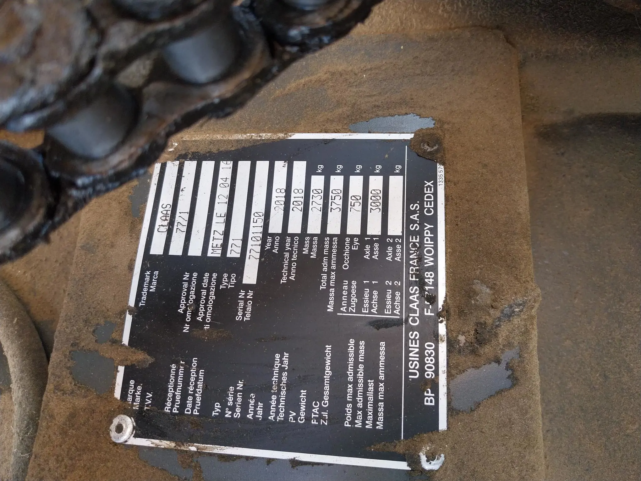 Image CLAAS PRESSE BALLES RONDES VARIANT