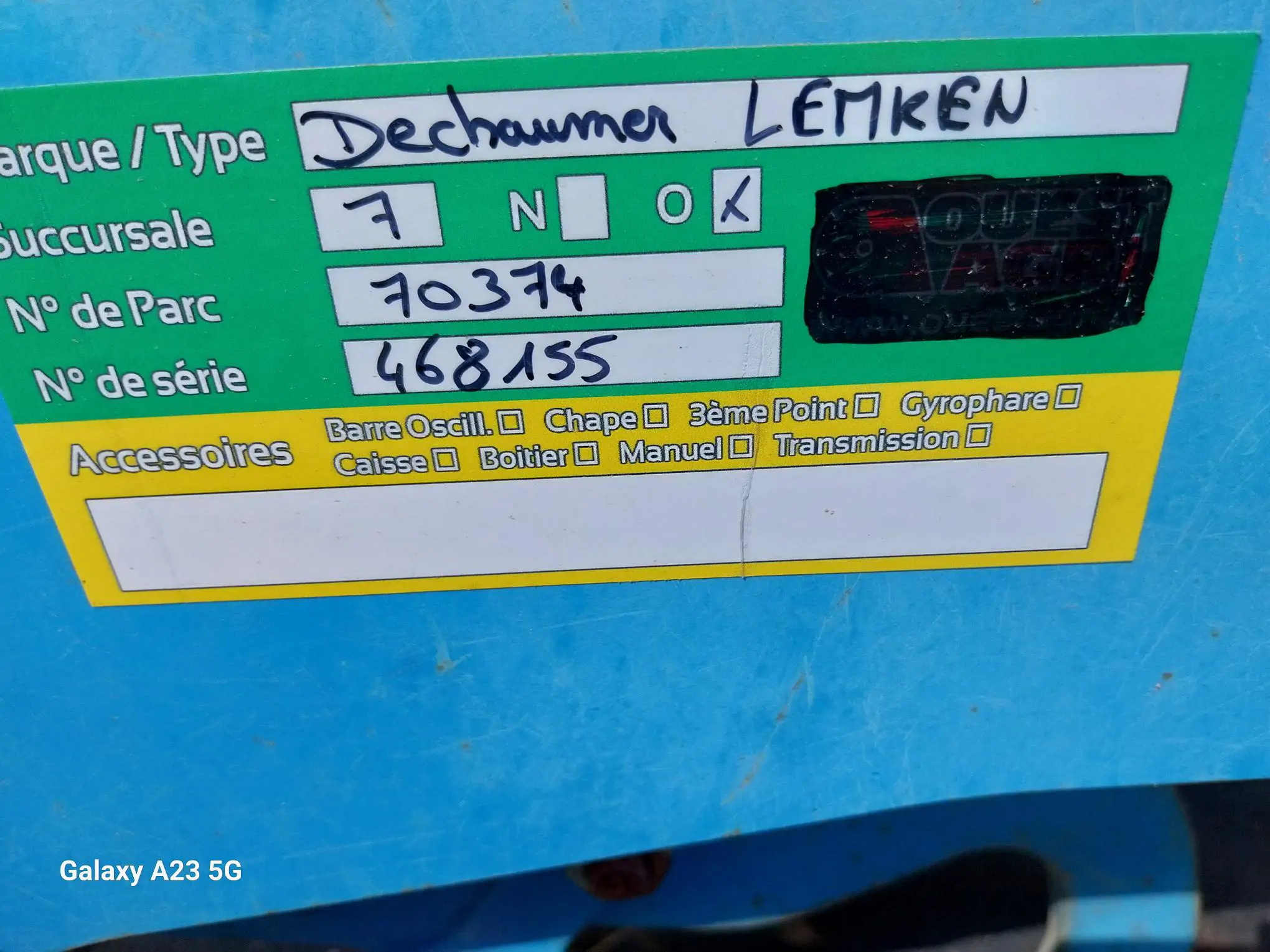Image LEMKEN DECHAUMEUR A DISQUES LEMKEN