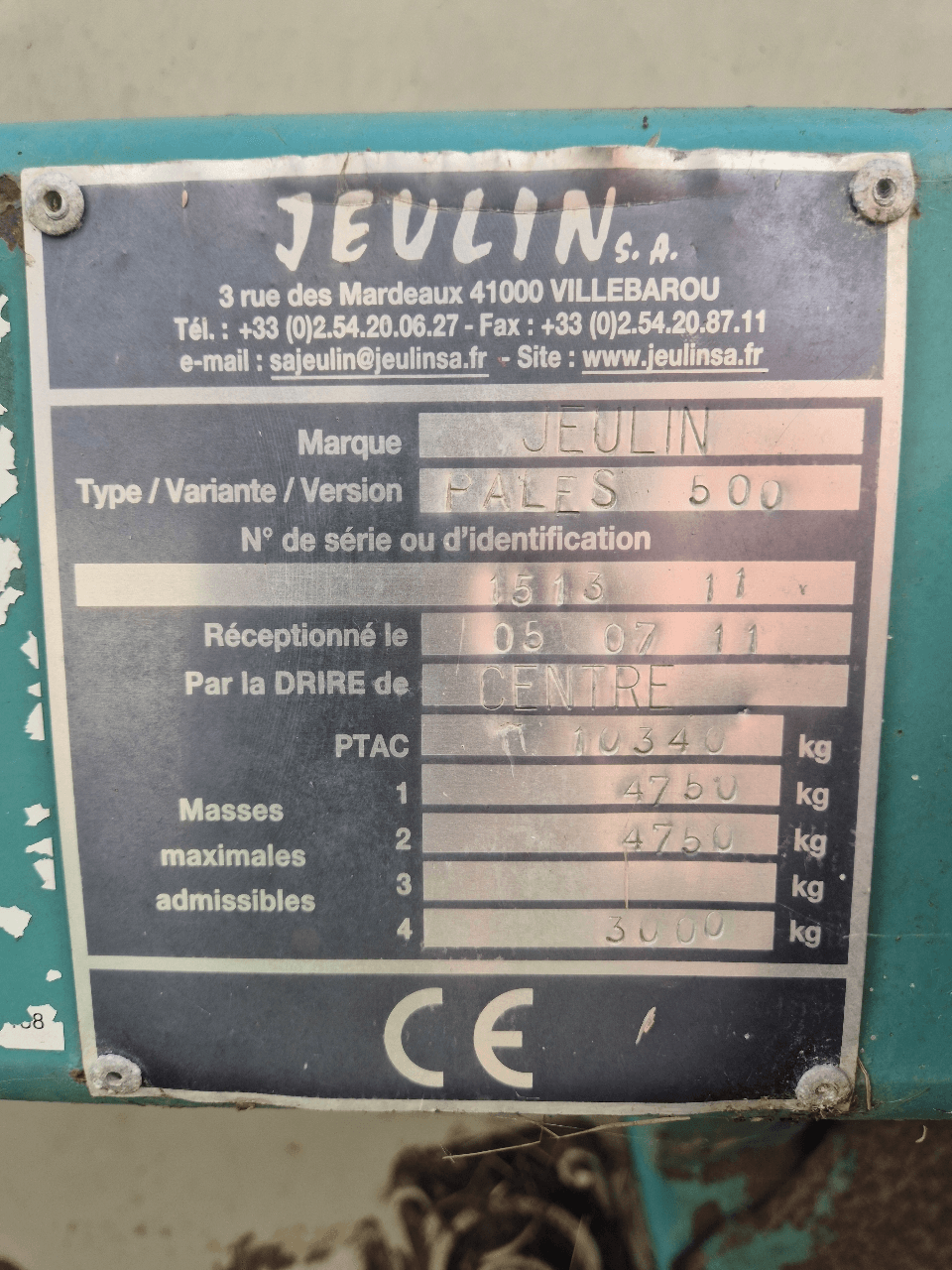 Image JEULIN AUTOCHARGEUSE JEULIN PALES 500