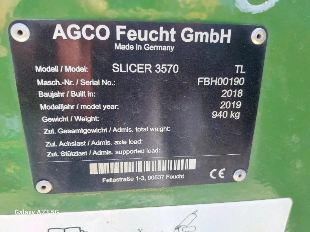 Image FENDT SLICER 3570