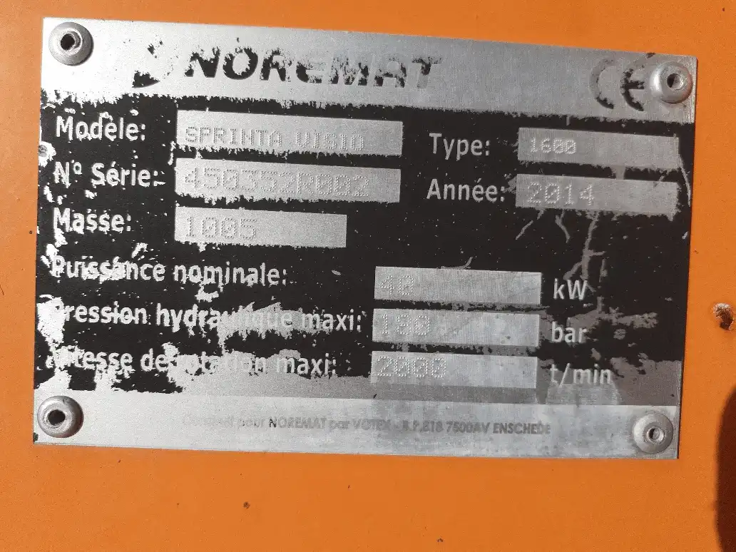 Image NOREMAT SPRINTA VISIO 1600