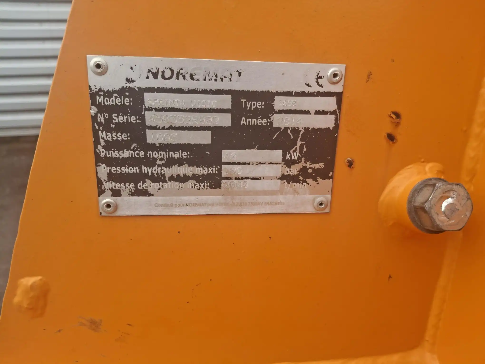 Image NOREMAT SPRINTA VISIO 1600