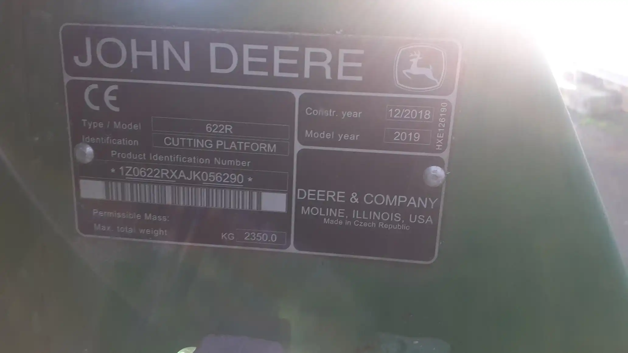 Image JOHN DEERE T560
