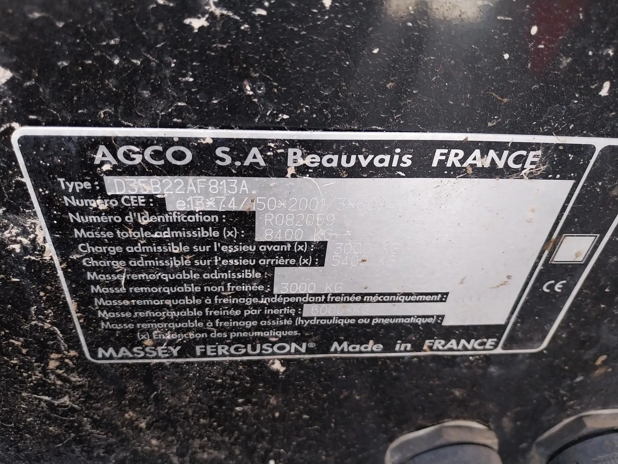 Image MASSEY FERGUSON TRACTEUR MASSEY FERGUSON 6445