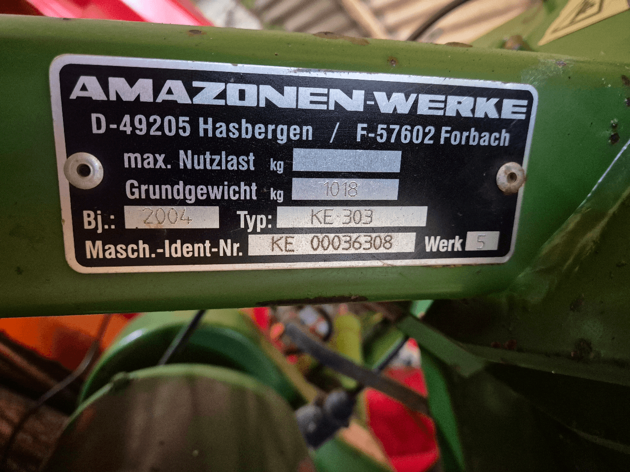 Image AMAZONE HERSE AMAZONE KE 303/170 OCC