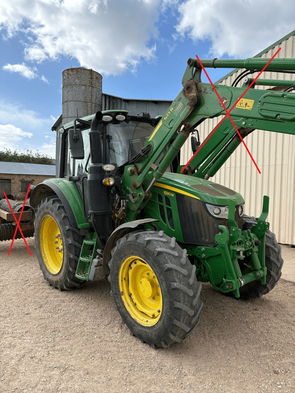 Photo JOHN DEERE 6120M PG+ 3A 3000H PTF ECHU