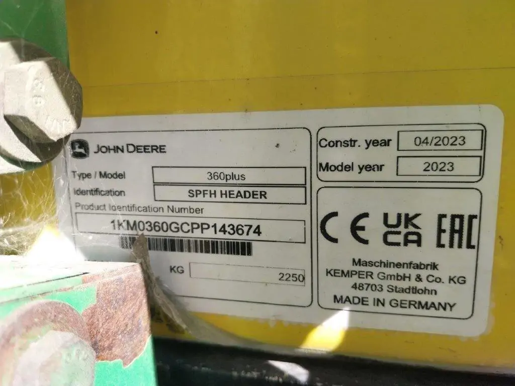 Image JOHN DEERE 8400 I PG+ 2A 1000H