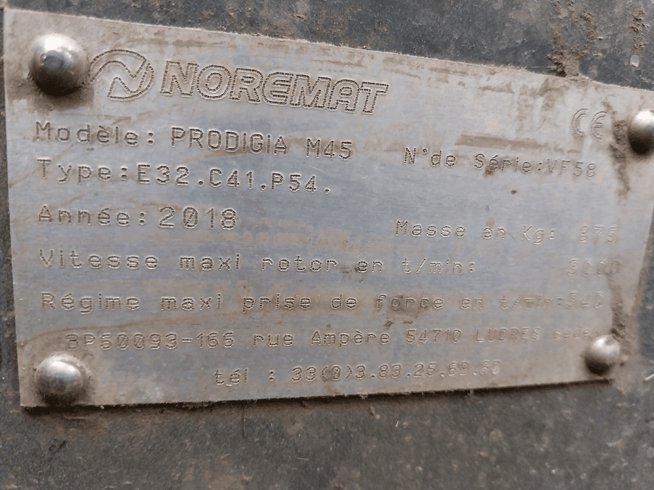 Image NOREMAT EPAREUSE NOREMAT PRODIGIA M45