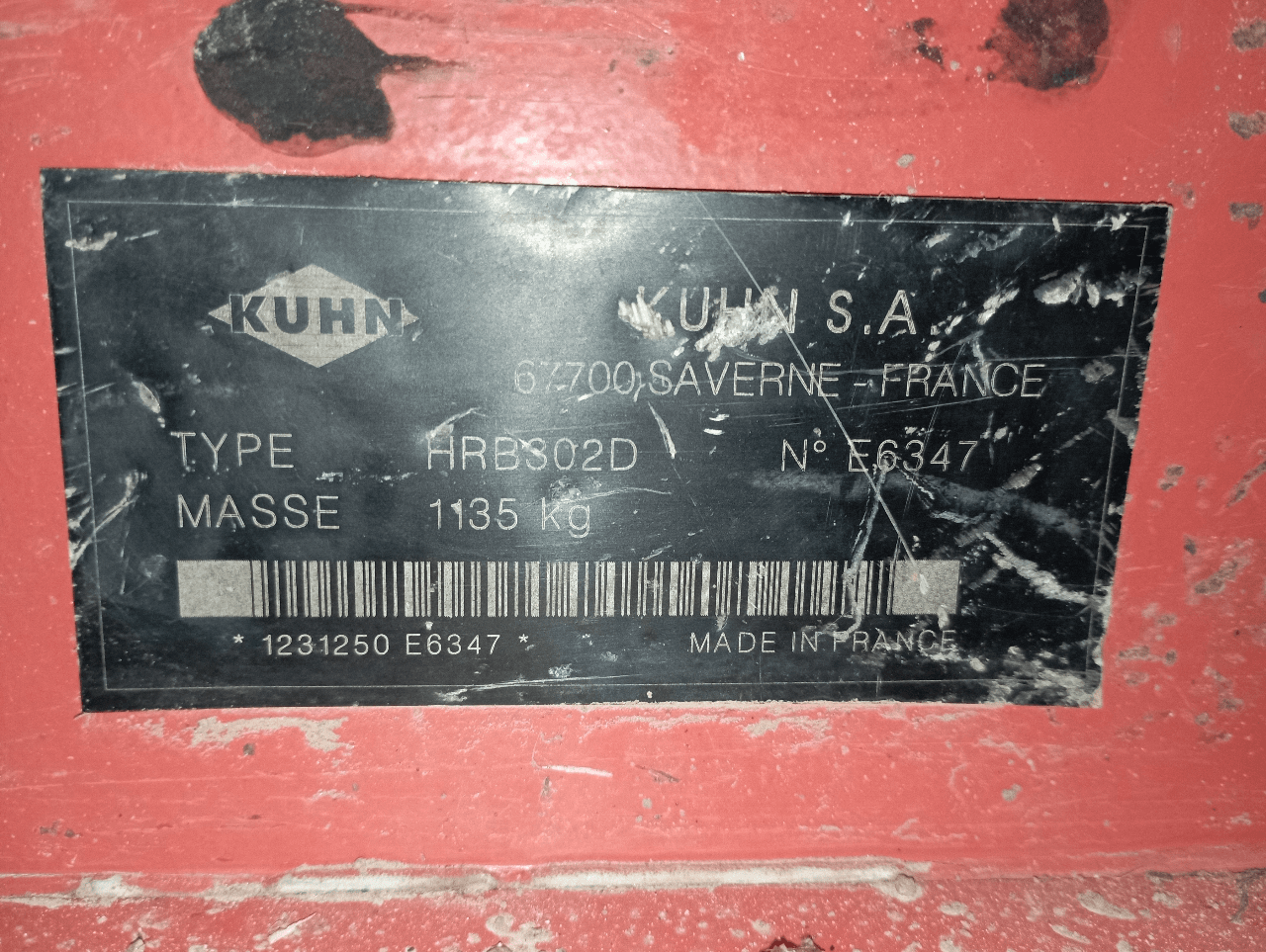 Image KUHN HERSE ROTATIVE HRB302D