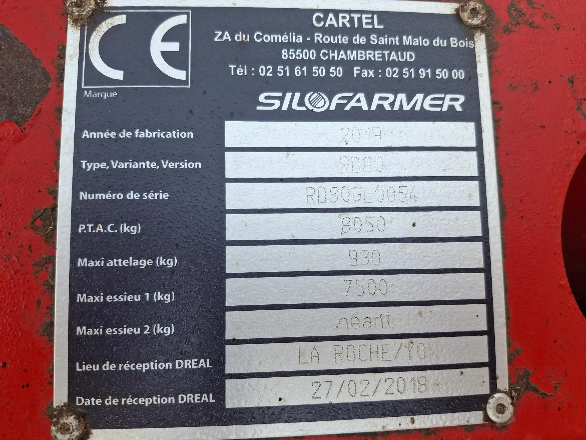 Image SILOFARM PAILLEUSE SILOFARMER 1320