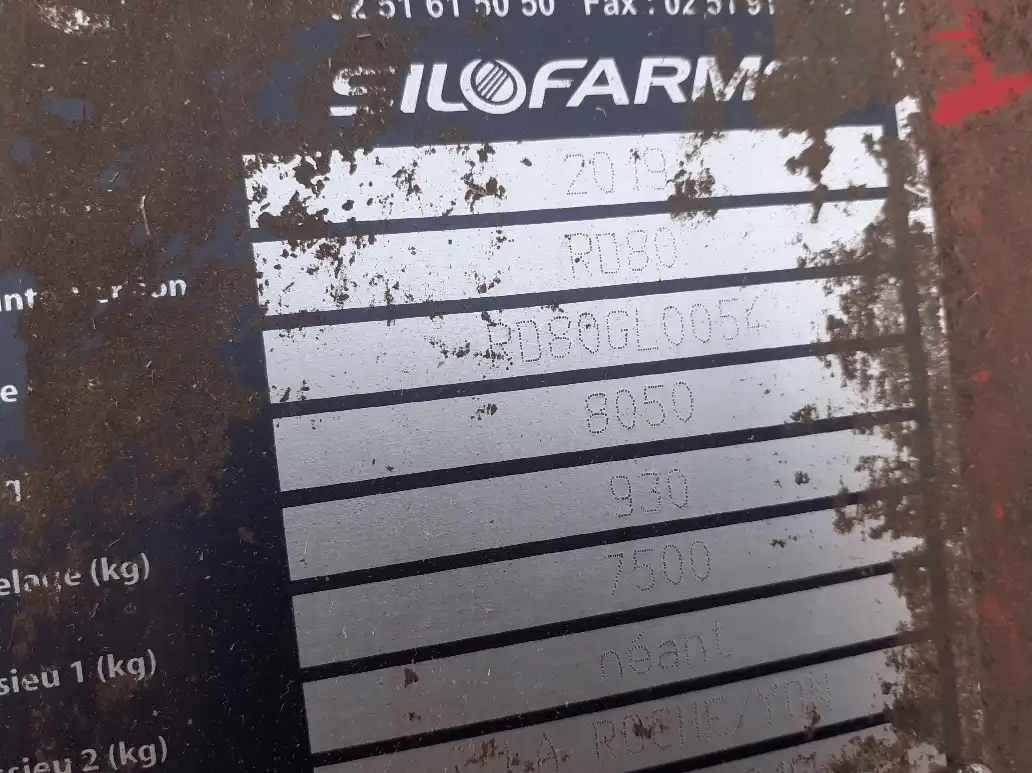 Image SILOFARM PAILLEUSE SILOFARMER 1320