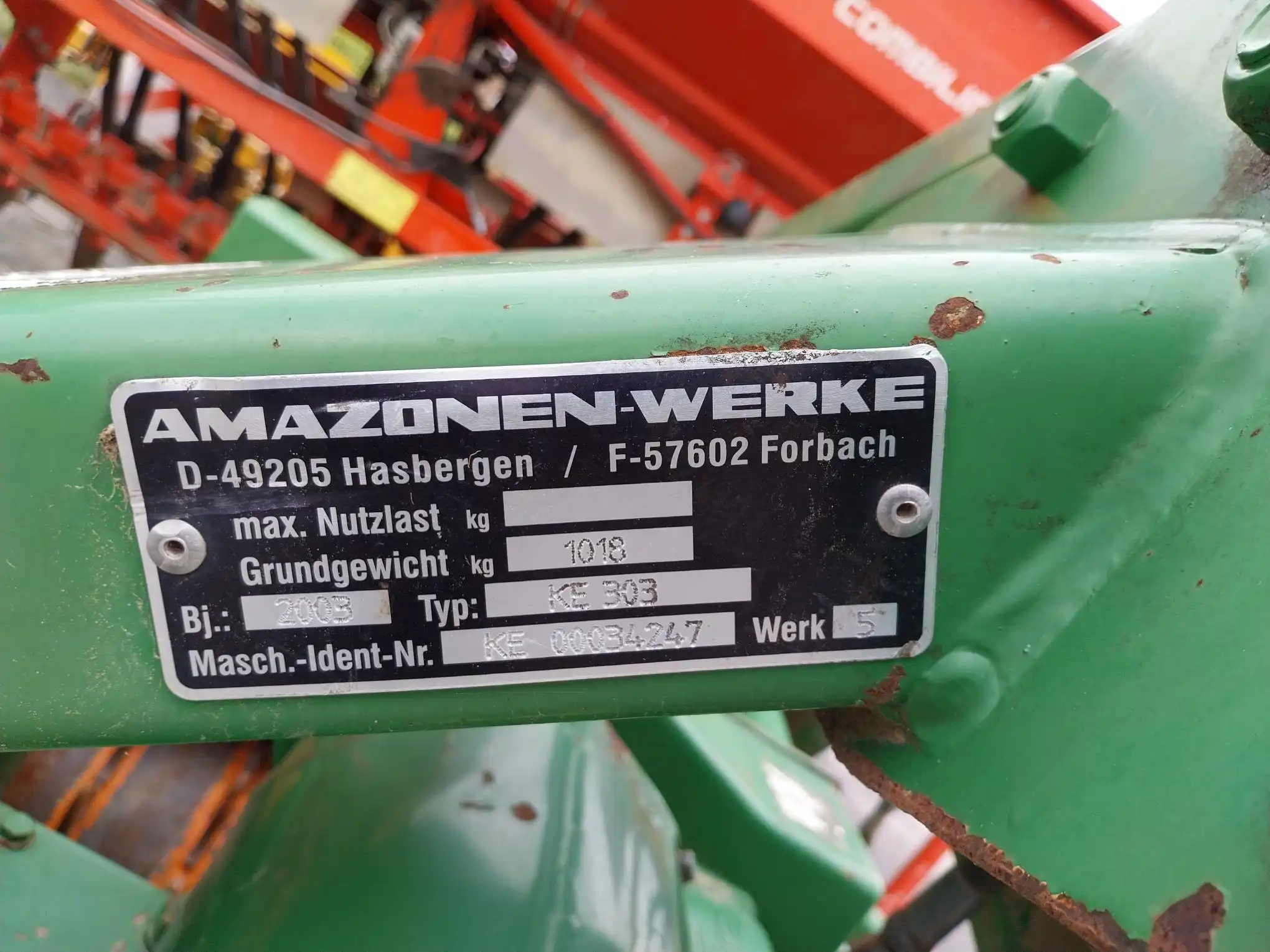 Image AMAZONE HERSE ROTATIVE AMAZONE KE303