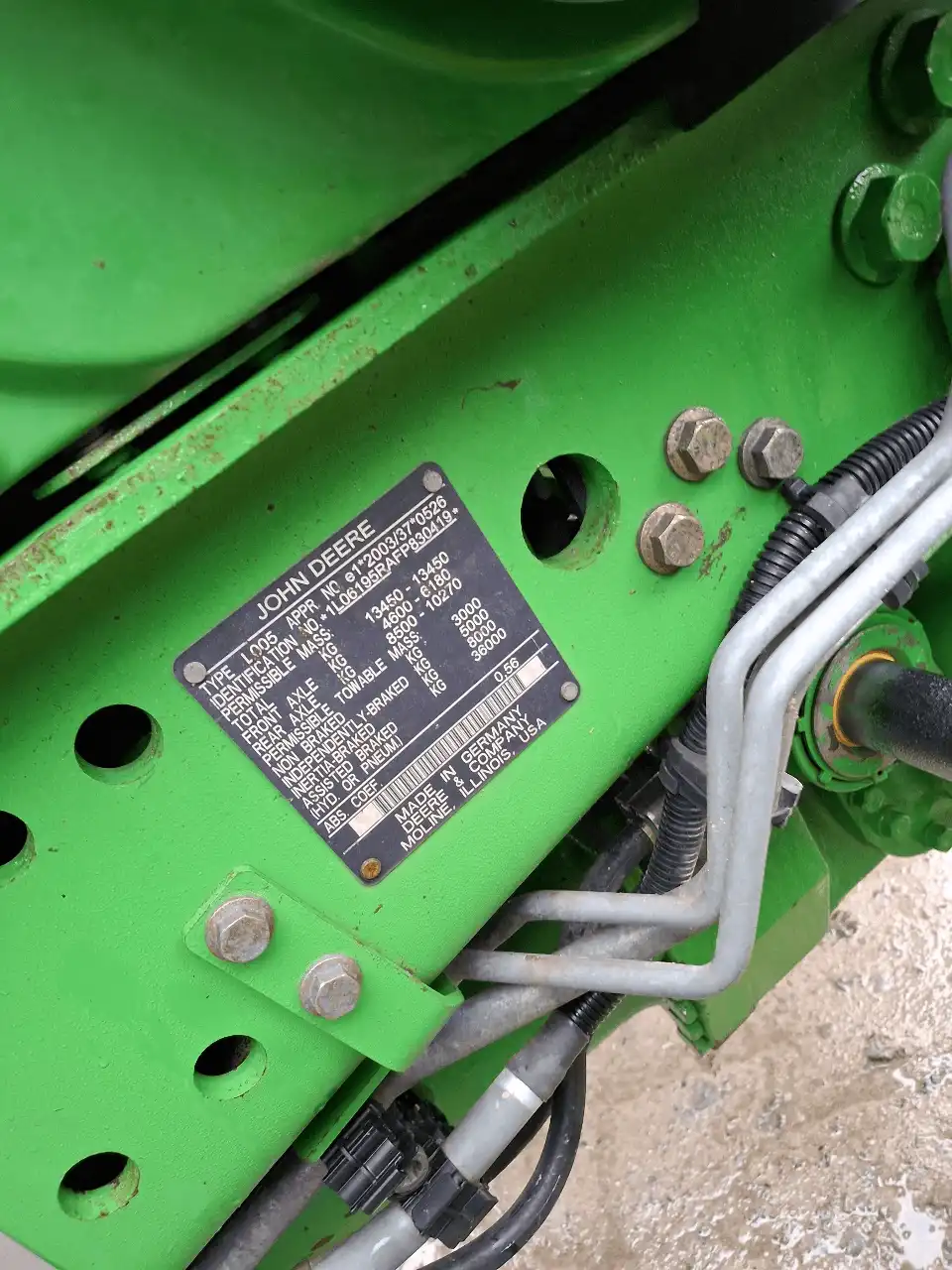 Image JOHN DEERE TRACTEUR JOHN DEERE 6195R