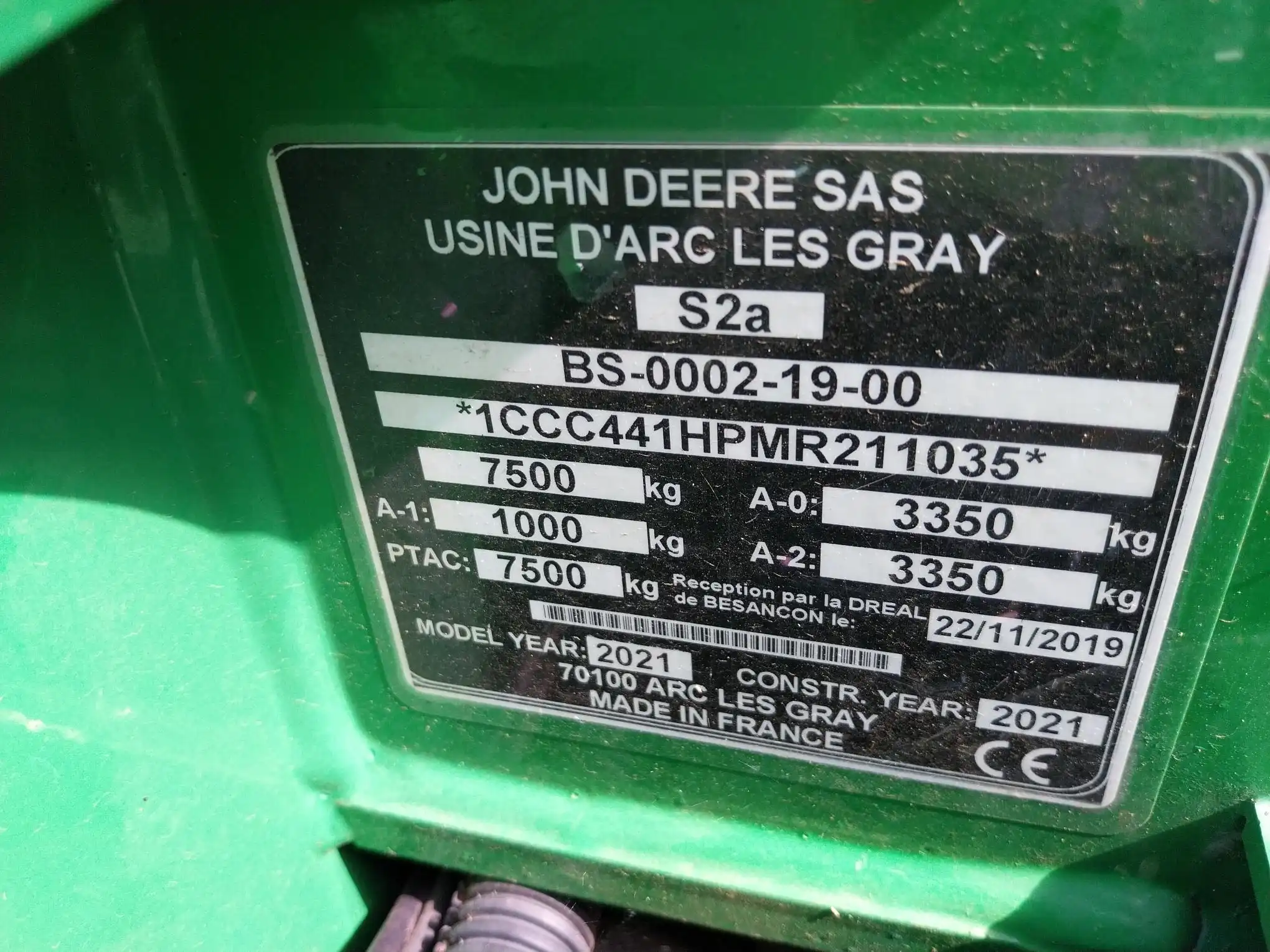 Image JOHN DEERE PRESSE ENRUBANNEUSE JD C441R