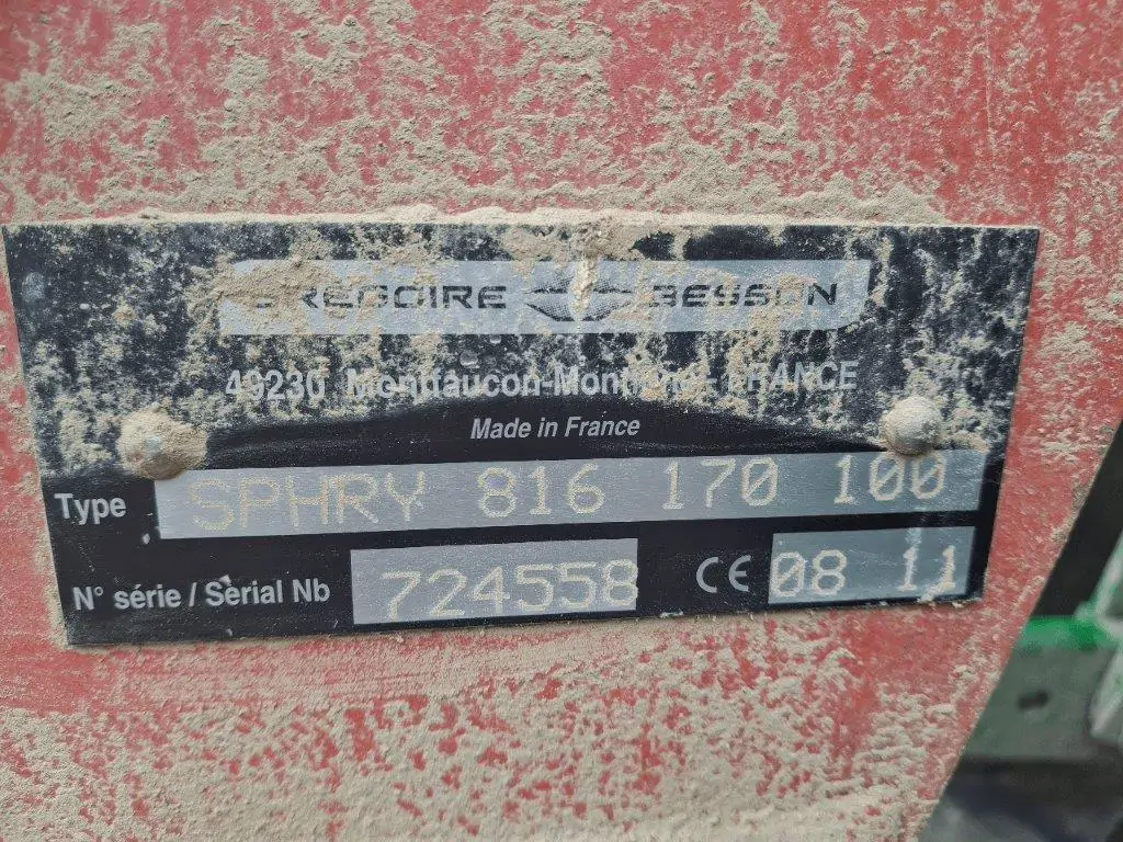 Image GREGOIRE-BESSON CHARRUE SPHRY 816 170 100